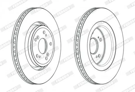 Диск гальмівний FERODO DDF2657C