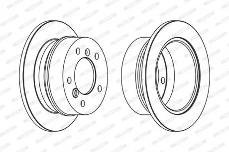Диск гальмівний FERODO FCR230A