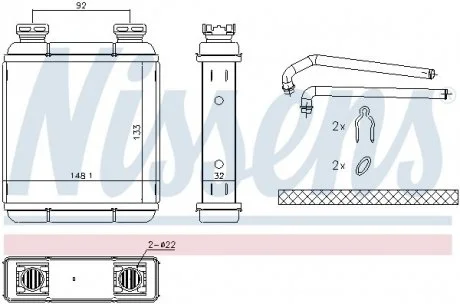 Пічка SMART FORTWO (W451) (07-) 1.0 i TURBO NISSENS 72072