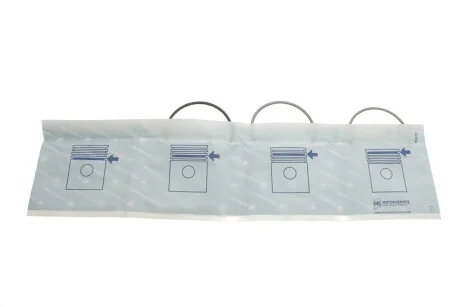 Кільця поршневі STD (на 1цил.) Fiat Punto 1.2 i 93-> KOLBENSCHMIDT 800051210000