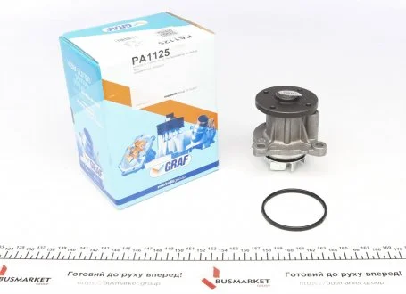 Насос воды Hyundai i10/i20 1.2 08-/Kia Rio 1.2/1.25 11-/Picanto 1.2 11- (R/B) (6 лоп) GRAF PA1125