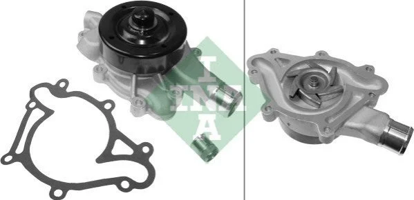 Насос охолоджуючої рідини, з ущільненням DODGE DAKOTA, DURANGO, RAM, RAM 1500, RAM 2500, RAM 3500, RAMCHARGER II JEEP GRAND CHEROKEE I 3.9-5.9 01.92-12.08 INA 538 0681 10 (фото 1)
