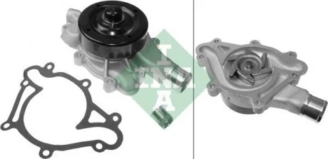 Насос охолоджуючої рідини, з ущільненням DODGE DAKOTA, DURANGO, RAM, RAM 1500, RAM 2500, RAM 3500, RAMCHARGER II JEEP GRAND CHEROKEE I 3.9-5.9 01.92-12.08 INA 538 0681 10