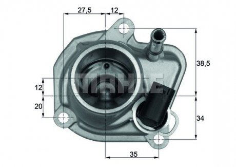 Термостат, охолоджуюча рідина TI 29 87 MAHLE MAHLE / KNECHT TI2987 (фото 1)