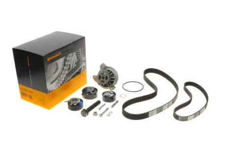 Комплект ГРМ + ТНВД + насос VW LT 2.5SDI/VW T4 2.5 TDI 96-06 (26.4x122z/20.8x81z) (3 ролика+2 ремня) Contitech CT939WP11PRO