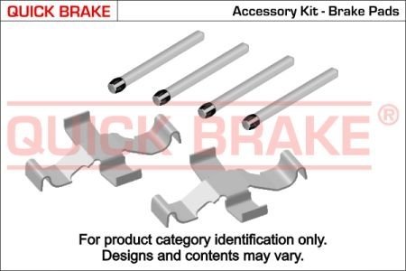 Монтажний компл.,гальм.колодки QB109-1039 QUICK BRAKE 109-1039