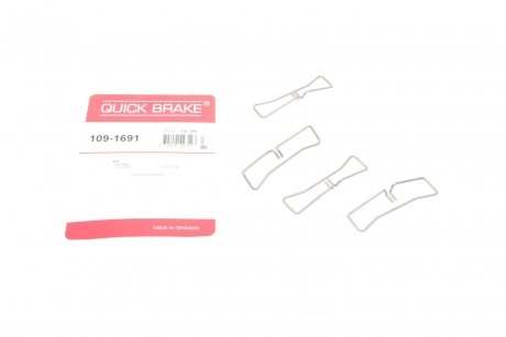 Комплект прижимних планок гальмівного супорту QUICK BRAKE 109-1691 (фото 1)