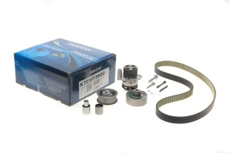 Комплект ременя ГРМ + водяна помпа DAYCO KTBWP3600