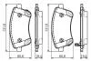 Гальмівні колодки, дискові BOSCH 0 986 494 552 (фото 2)
