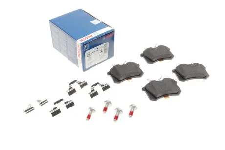 Колодки гальмівні (задні) VW Caddy III 04-/Peugeot 308 07-/Citroen C4 04- (Lucas) (87.2x53.2x16.3) BOSCH 0 986 494 596