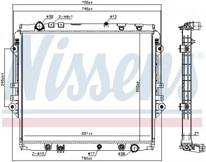 Прокладка головки циліндра NIS NISSENS 606068