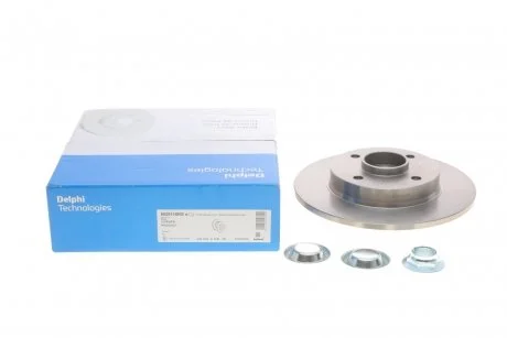 Диск тормозной (задний) Citroen C4 II/Peugeot 308 08- (249х9) (+ABS) (с подшипником) Delphi BG9116RS