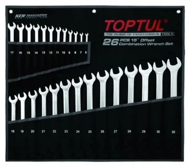 Набор ключей комбинированных 26 шт. 6-32мм удлиненных TOPTUL Toptul GPAA2602