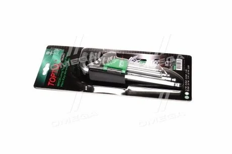 Набір дюймових Г-образних.шестигранників з шаром 1/16"-3/8" 9 од. TOPTUL Toptul GBAL0901