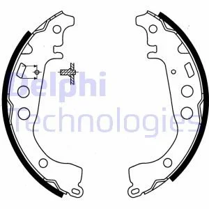 Гальмівні колодки, барабанні DELPHI Delphi LS1854