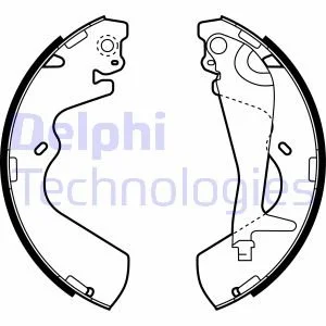 Гальмівні колодки, барабанні Delphi LS1934