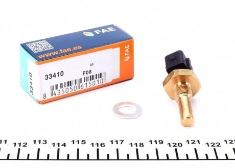 Датчик температури охолоджуючої рідини Audi 80/90/100/A6 2.0-2.3 -95 (M10x1) чорний FAE 33410