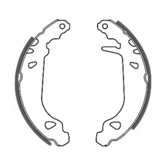 Гальмівні колодки, барабанні ABE C0P010ABE