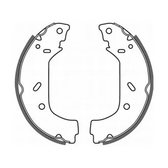 Гальмівні колодки, барабанні ABE C0P015ABE