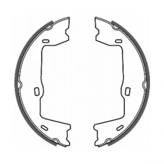 Гальмівні колодки, барабанні ABE CRX000ABE