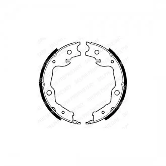 Гальмівні колодки, барабанні Delphi LS1999