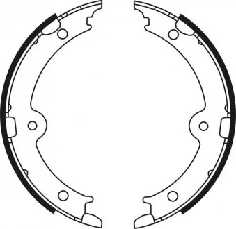 Гальмівні колодки, барабанні ABE C02087ABE