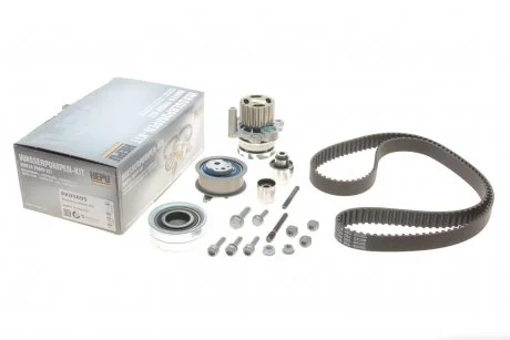 Комплект ременя ГРМ з помпою води HEPU PK05695