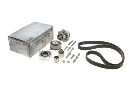 Комплект ременя ГРМ з помпою води HEPU PK06545