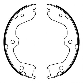Гальмівні колодки, барабанні ABE C01067ABE