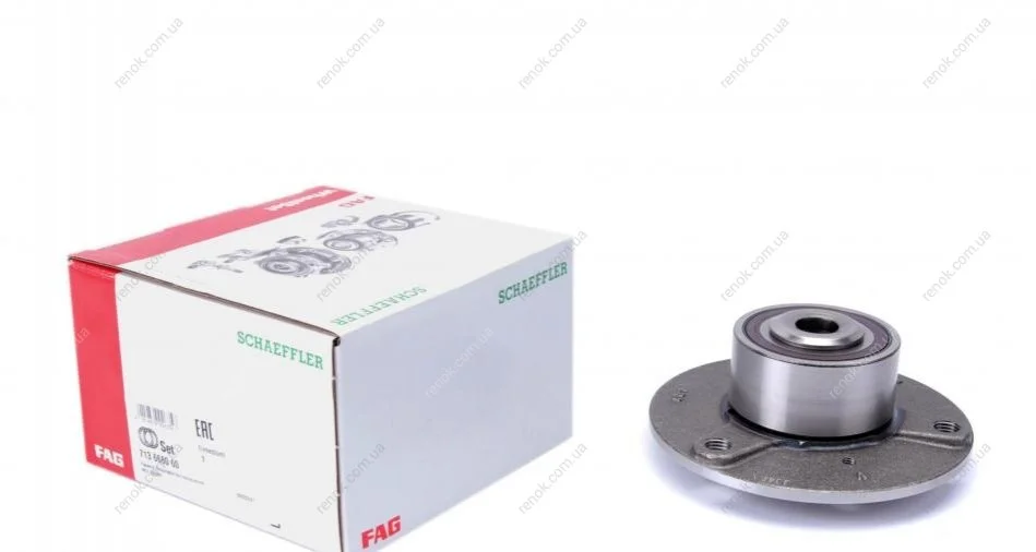 Подшипник ступицы (передней) Smart 0.6/0.7/1.0i/0.8CDI 07- FAG 713 6680 60 (фото 1)