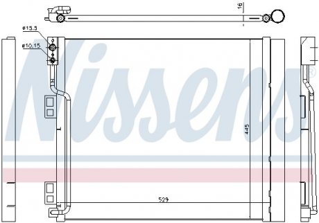 Конденсер NISSAN NV 200 (M20_) (10-) 1.5 dCi NISSENS 940386