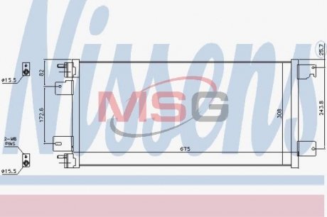 Радіатор кондиціонера NIS NISSENS 940701