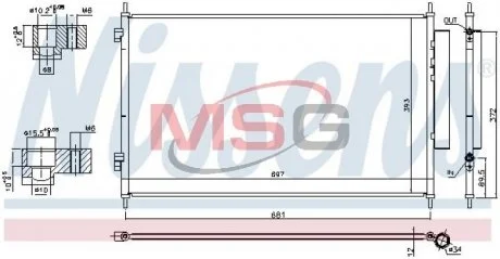 Конденсатор без хладогену NISSENS 940811