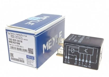 Реле насосу паливного VW Golf IV/Passat B5 1.4-3.2 i 97-05/Seat Leon 1.4-2.8 i 99-06 MEYLE 100 830 0018