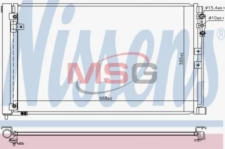 Радіатор кондиціонера NIS NISSENS 941083