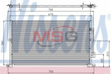 Конденсер FD MONDEO III(00-)1.8 i 16V(+)[OE 1116809] NISSENS 94585