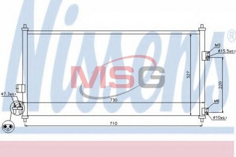 Радіатор кондиціонера NIS NISSENS 94889