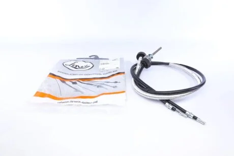 Трос ручника (задній) Ford Focus/C-Max 03-07 (1353+1504mm) (електро) LINEX 15.78.01