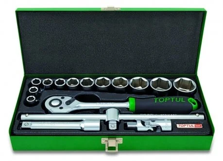 Набор инструмента 1/2" 16ед. (6pt) TOPTUL Toptul GCAD1607