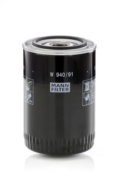 Фільтр масляний W 940/91 -FILTER MANN W940/91 (фото 1)