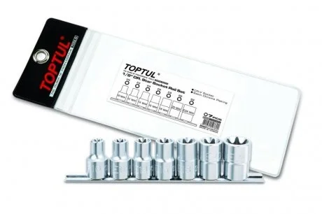 Набір головок TORX 1/2" E10-E24 7ед.(звезда Давида) TOPTUL Toptul GAAG0704