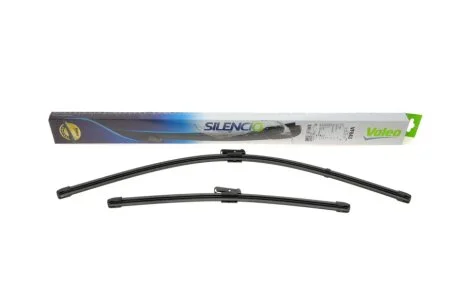 Щітки склоочисника (650/400mm) Citroen C3 II/Renault Laguna III 07- (безкаркасна) Valeo 577843