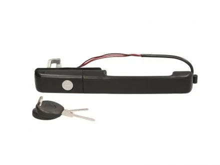 Ручка дверей передн Прав (з ключем, зовнішн, із замком, з тросом/тросами, чорний) VW PASSAT B3 02.88-10.93 BLIC 6010-01-008402PP