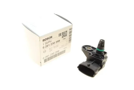 Датчик давления во впускном газопроводе Mitsubishi Lancer 1.5-1.6 08-/Colt 1.1-1.3 04- BOSCH 0 261 230 299