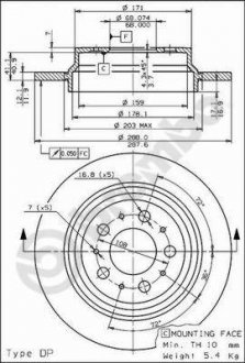 Гальмівні диски BREMBO 08.7765.75