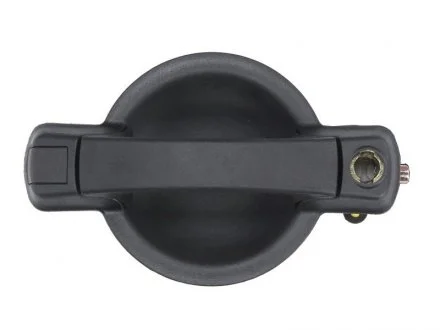 Ручка дверей задн Прав (зовнішн, з отвором для замка, чорний) FIAT DOBLO I 03.01-01.10 BLIC 6010-07-029410P