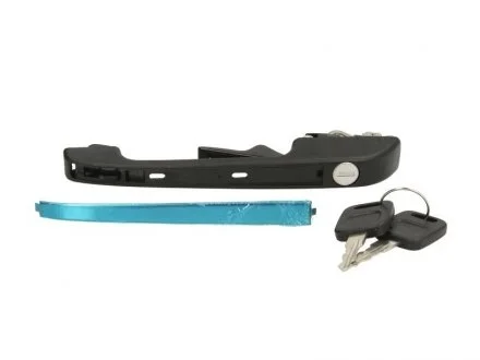 Ручка дверей передн Прав (з ключем, зовнішн, із замком, чорний) AUDI 100 C3 08.82-07.91 BLIC 6010-25-003402P