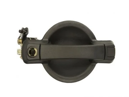 Ручка дверей задн Лів (зовнішн, з отвором для замка, чорний) FIAT DOBLO I 03.01-01.10 BLIC 6010-07-029417P