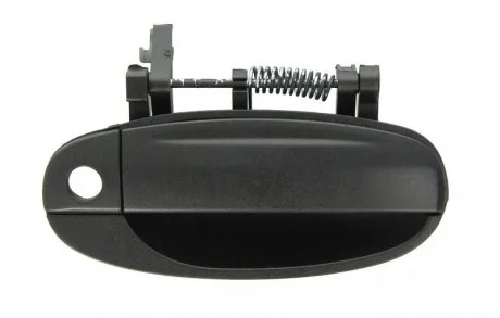 Ручка дверей передн Прав (зовнішн, з отвором для замка, чорний) CHEVROLET AVEO II 04.08-05.11 BLIC 6010-56-008402P