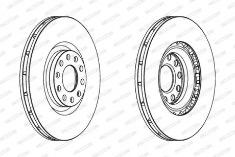 Фото 1 - гальмівний диск FERODO DDF1166C-1 Гальмівний диск FERODO DDF1166C-1 (фото 1)